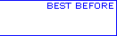 BEST BEFORE